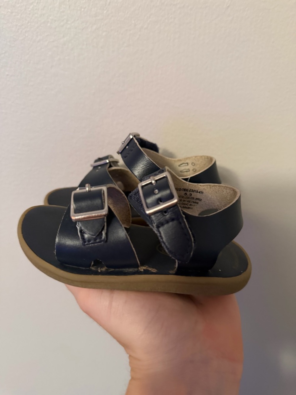 Footmates Navy Buckle Sandals
